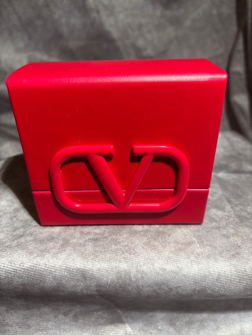 Valentino Red V Logo Compact Case